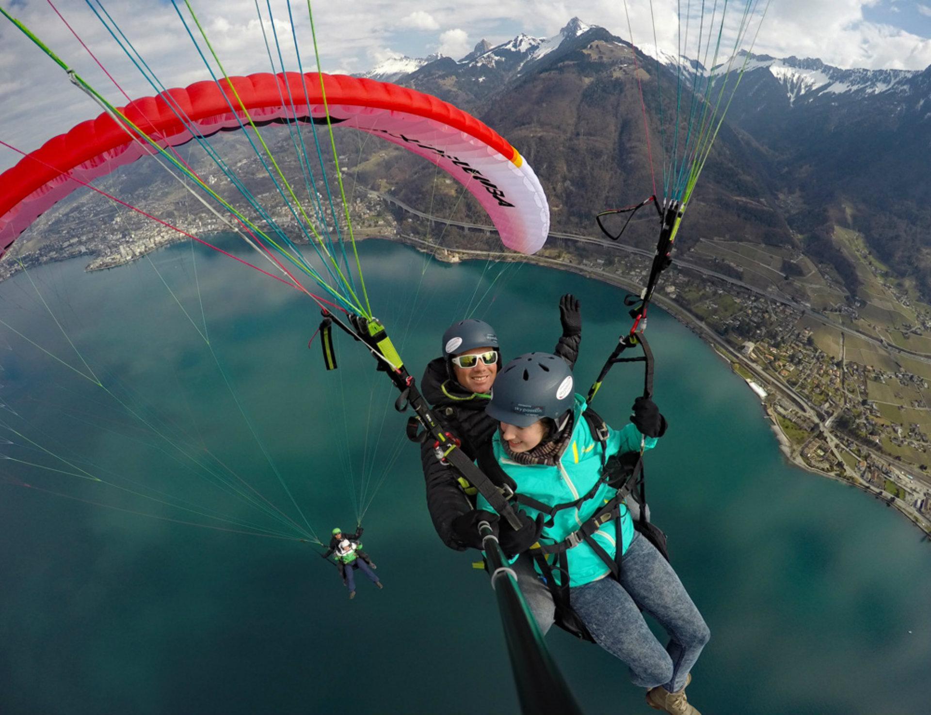 Vol en parapente biplace