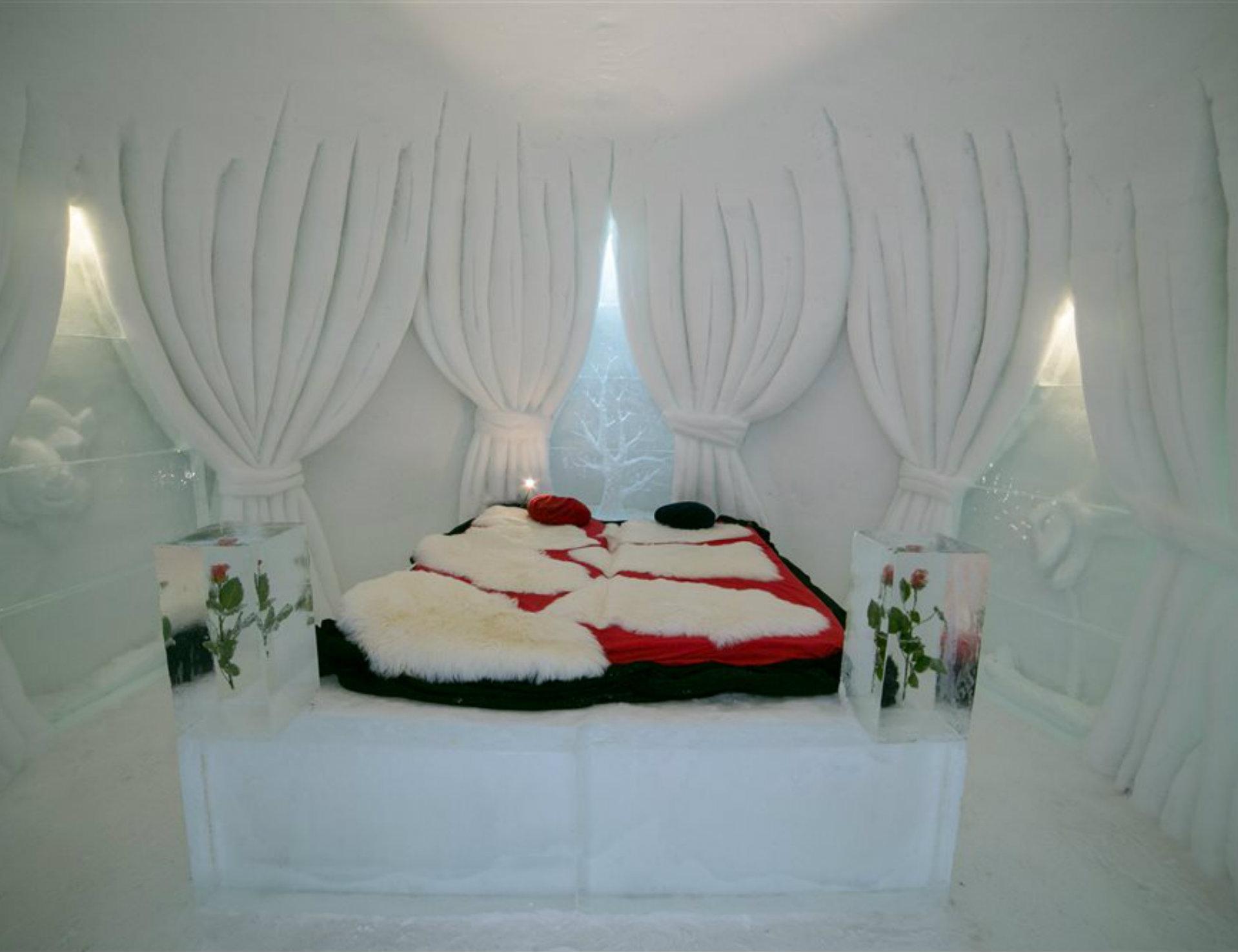 Une nuit dans une suite igloo-romantique !