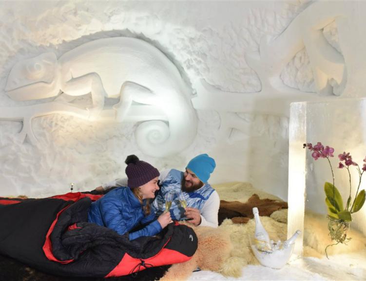 Nuit dans un Igloo romantique