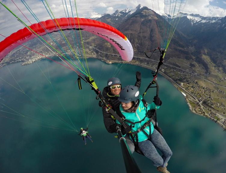 Vol en parapente biplace